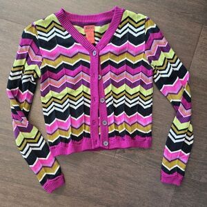 Missioni For Target Zigzag Girls Cardigan Sweater size L